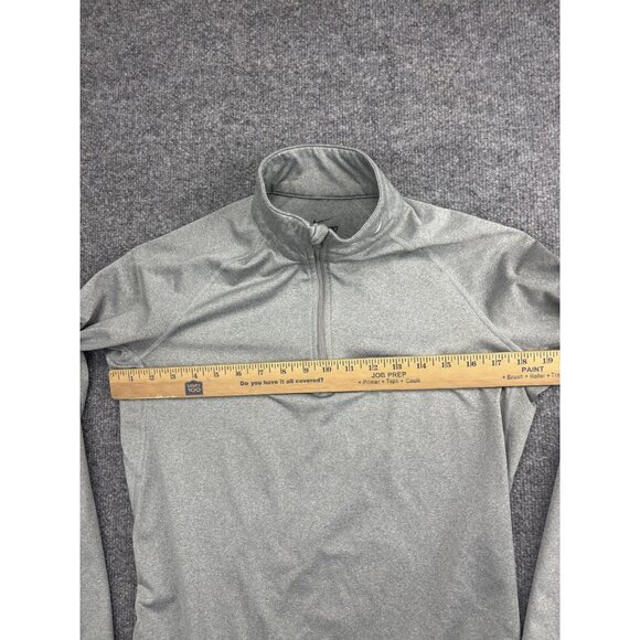 Nike Pro Combat Pullover Mens Large Gray 1/4 Zip Dri-FIT Fitted Shirt Top - Picture 3 of 7